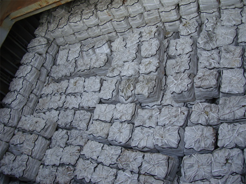 Tianjin Port exports to North Africa. bagged cement